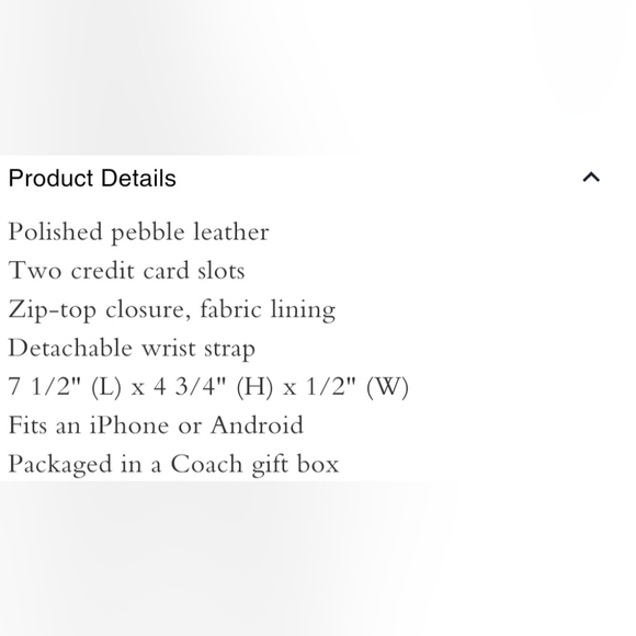 COACH Teddy Bear/Snowflake 7"1/2 Wristlet In Gift Box ✨️(FIRM) NWT TODAY… - Picture 9 of 9